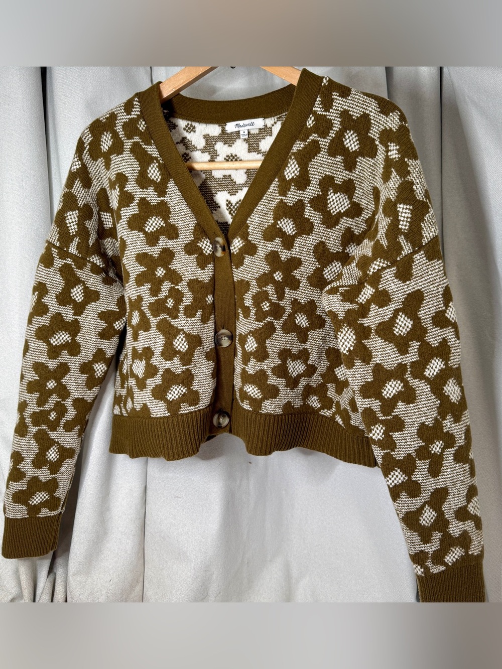 Madewell Leighton Cardigan Sweater, Medium